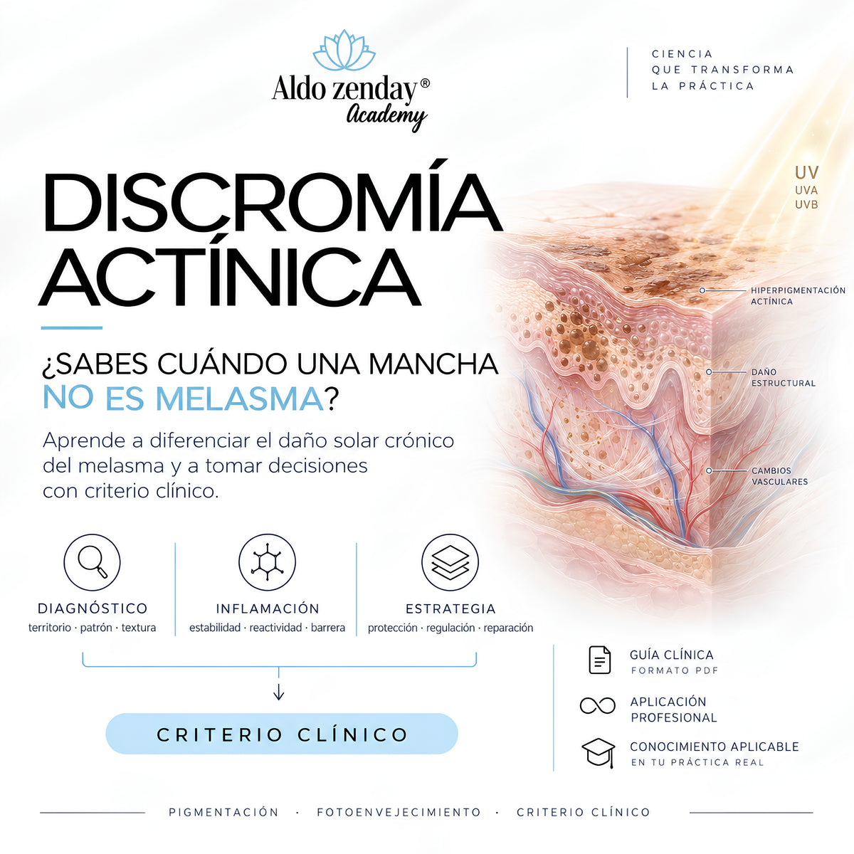 MÉTODO MANCHAS™

El sistema Aldo Zenday™ para entender y tratar la pigmentación